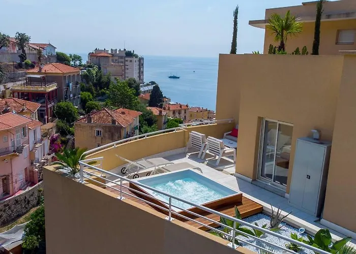 아파트 Penthouse Exceptionnel Vue Proche Monaco 보솔레이